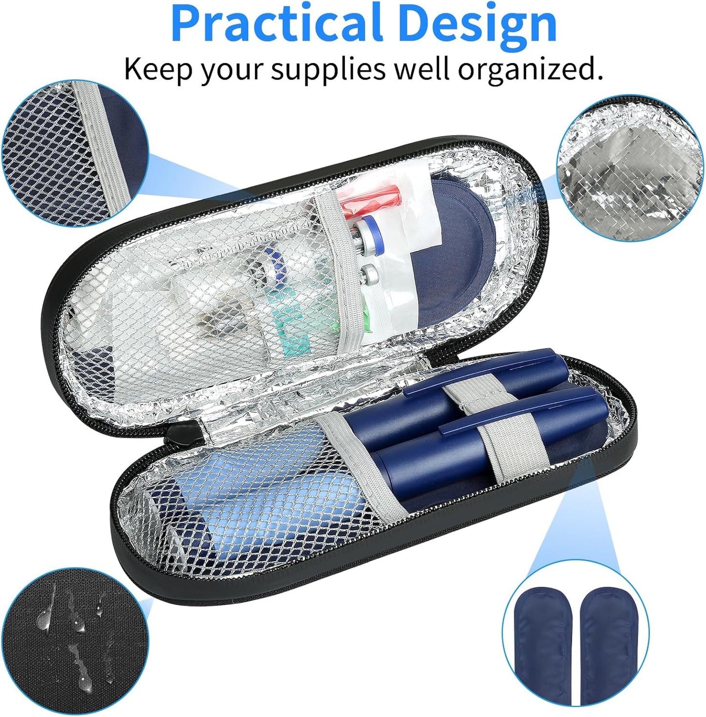 Insulated Transport Case with 2 Ice Packs